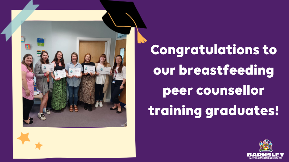 Congratulations to our breastfeeding peer counsellor training graduates!