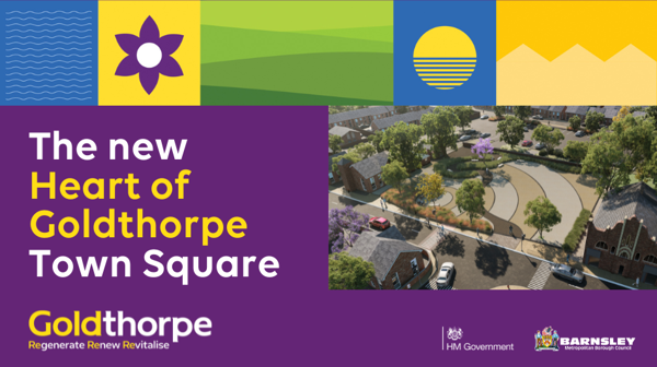 The new Heart of Goldthorpe Town Square