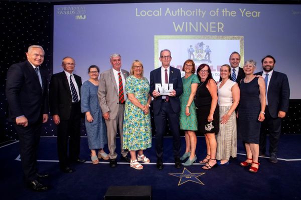 Barnsley Council staff at MJ Awards