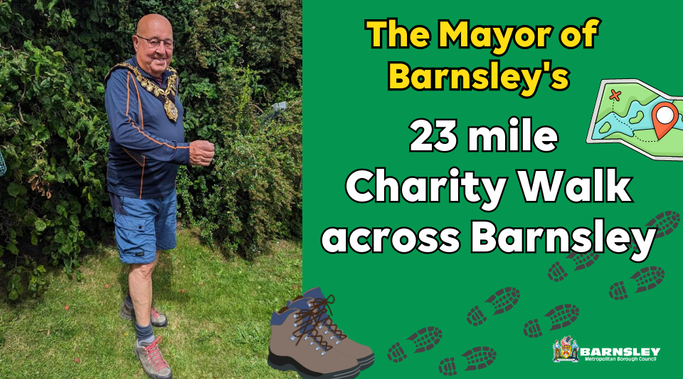 The Mayor of Barnsley's 23 mile Charity Walk across Barnsley
