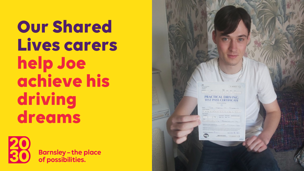 Our Shared Lives carers help Joe achieve his driving dreams