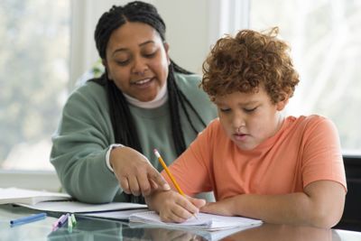 Tutor and child