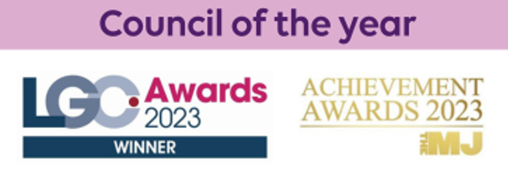 Council of the year - LGC Award winner 2023 and MJ Acheivement awards 2023