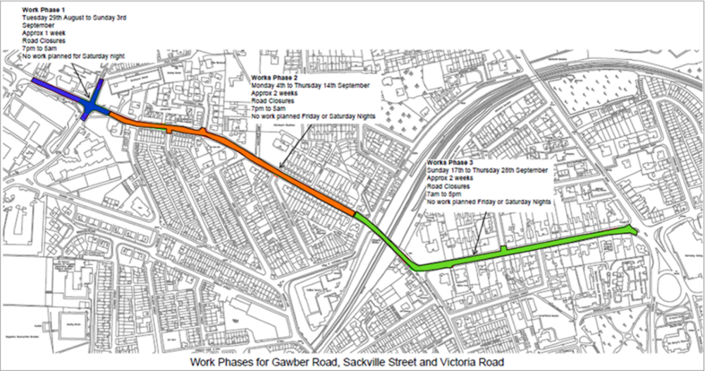 Map of Gawber Road