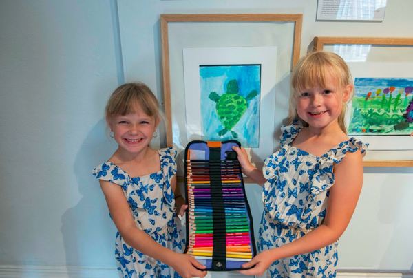 Future artists with their pencils