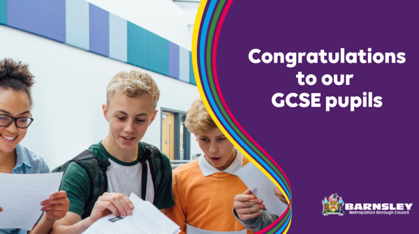 Congratulations to our GCSE pupils. Young people receiving GCSE results