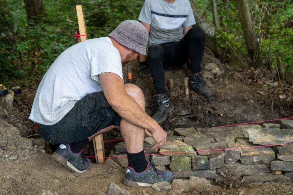 Alex dry stone walling