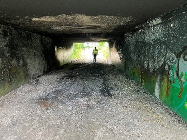 Goldthorpe underpass damage