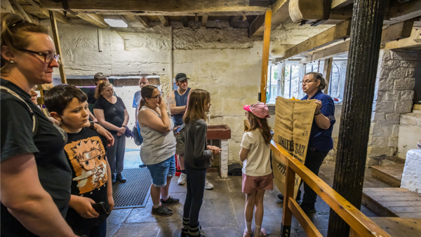 Visitors Enjoying Tours Of The Mill At Worsbrough