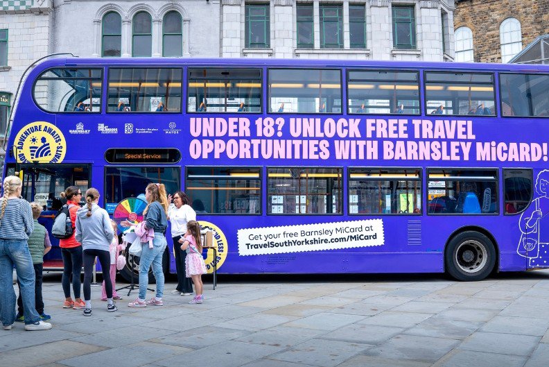 Bus With Micard Branding