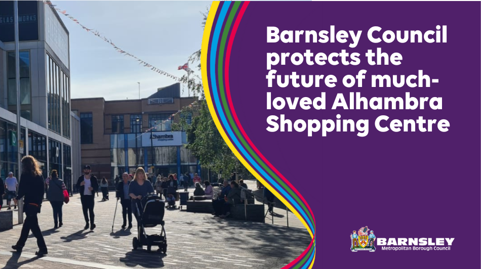 Image Of Barnsley Town Centre Featuring The Alhambra