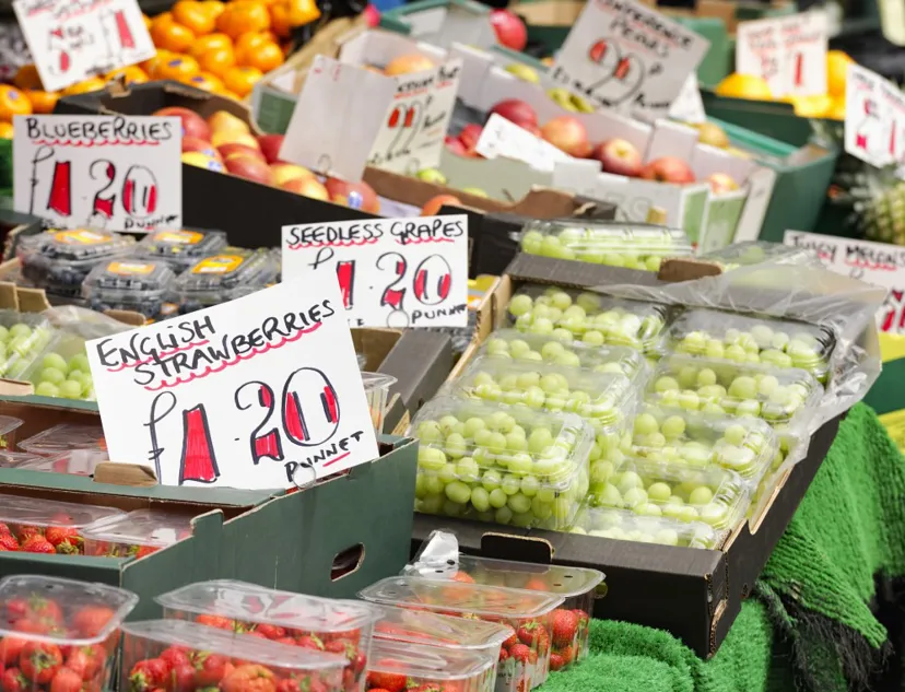 Fruit On Market Stall