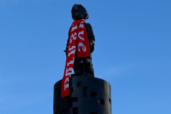 The Kenny Hunter Mining Statue In Barnsley Town Centre