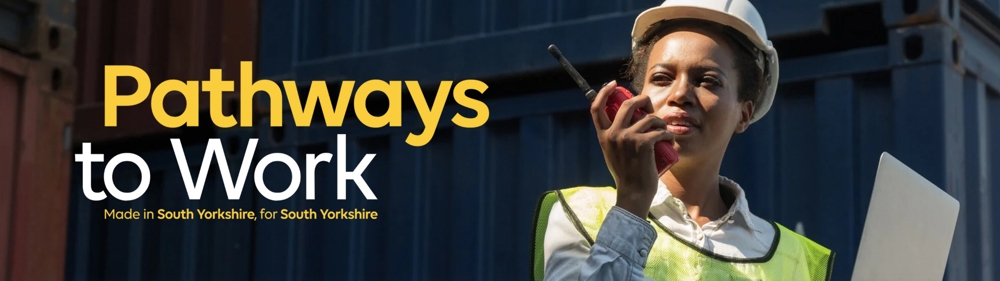 Pathways to Work - woman at shipping container site