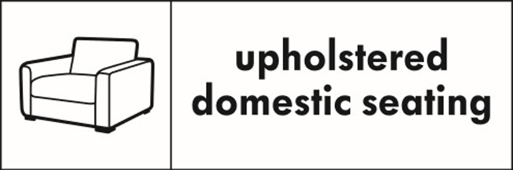Upholstered domestic seating