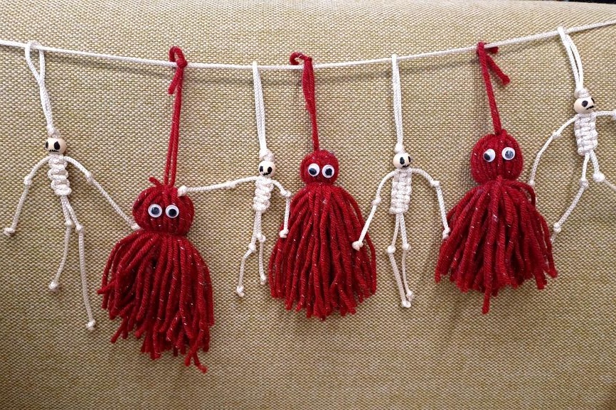 Halloween Macrame Garland Workshop 