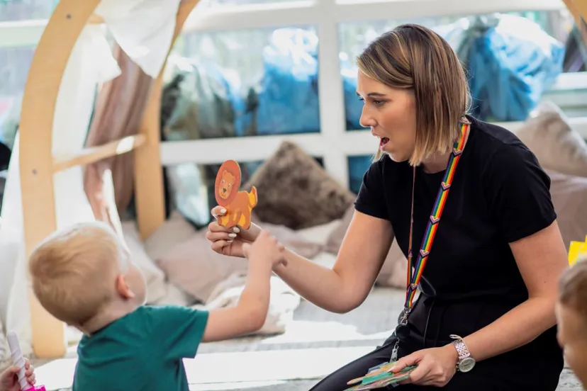 Women and child playing at Kendray Family Centre
