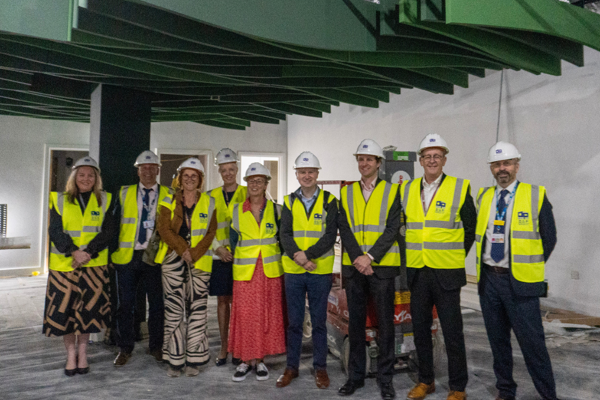 Tom Riordan, Second Permanent Secretary for the Department of Health and Social Care, visiting our health and wellbeing hub developments in the Alhambra Centre