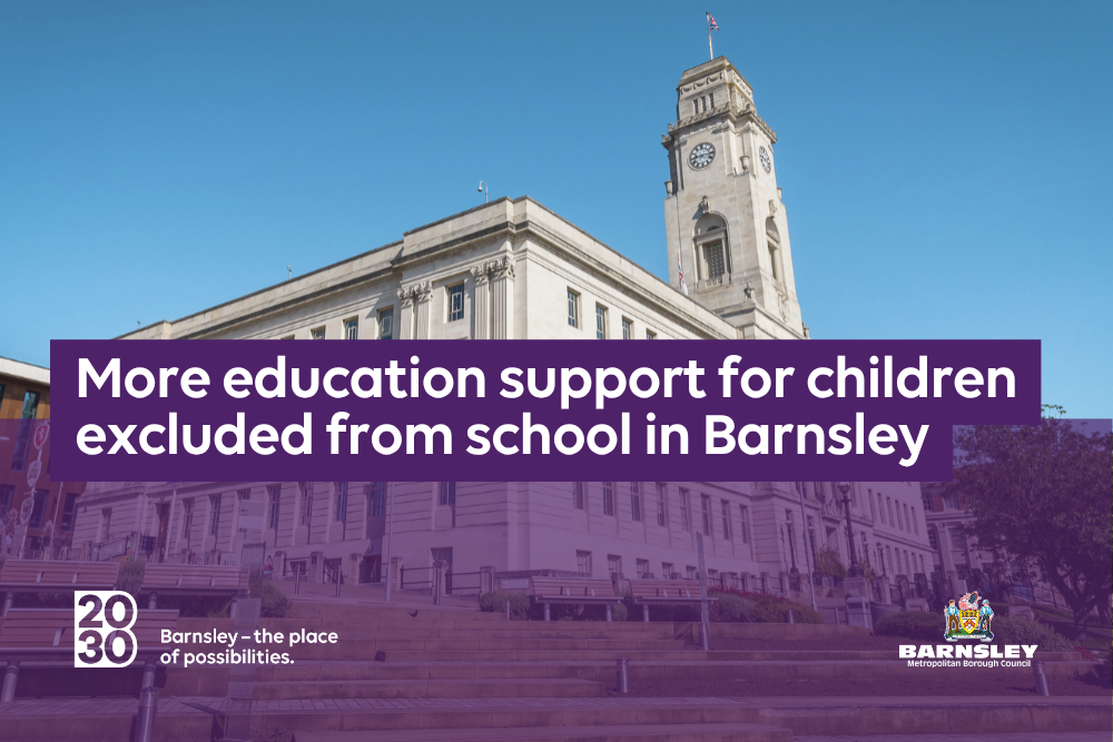 More education support for children excluded from school in Barnsley.png More education support for children excluded from school in Barnsley.png