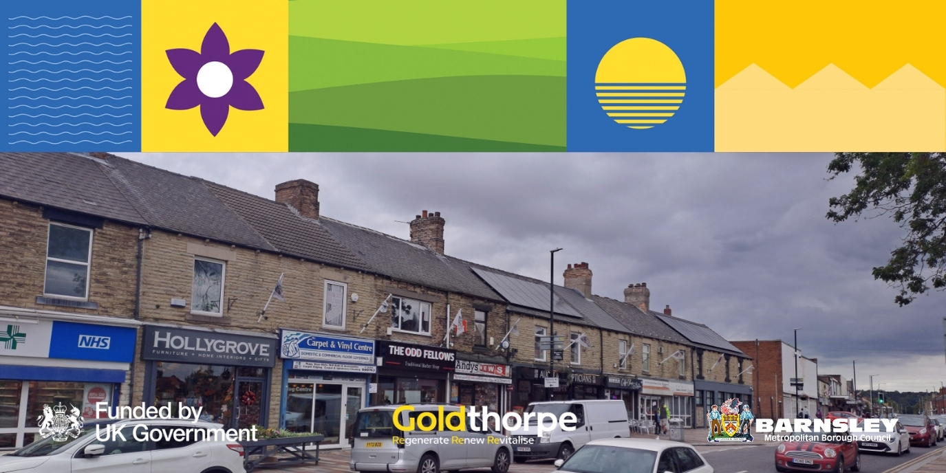 Photo of shop fronts of Goldthorpe high street