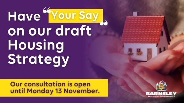 Have your say on our draft Housing Strategy. Our consultation is open until Monday 13 November.