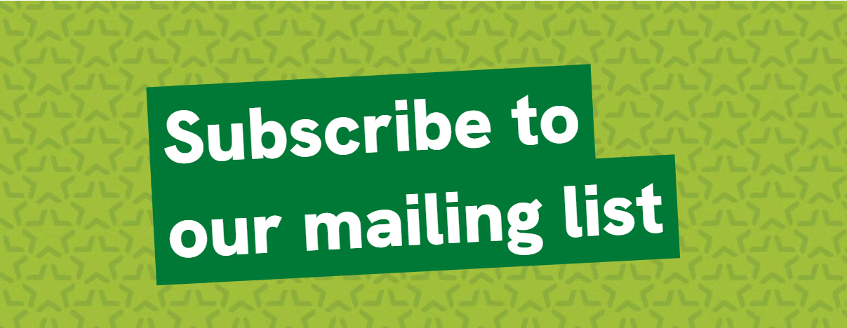 Subscribe to our mailing list