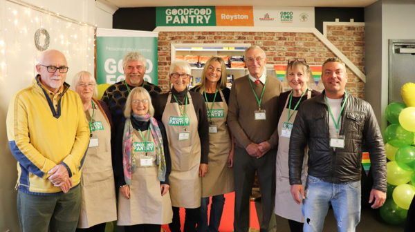 Volunteers at the Good Food Pantry in Royston