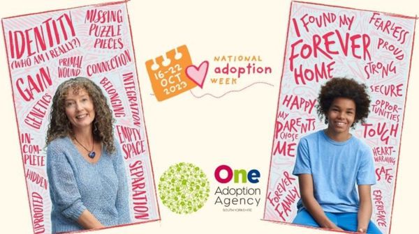 National Adoption Week. Carer and child.