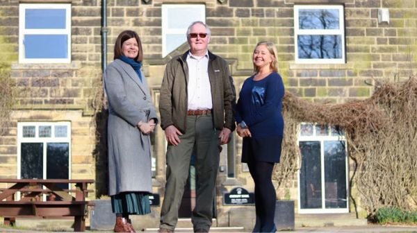 Enterprising Barnsley's Rachel Fletcher With Cubley Hall's John Wigfield And Nicki O'Mahony
