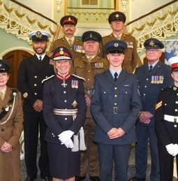 RFCA and Lord-Lieutenant’s Awards – with Lord-Lieutenant’s Cadets and award winners – September 2023