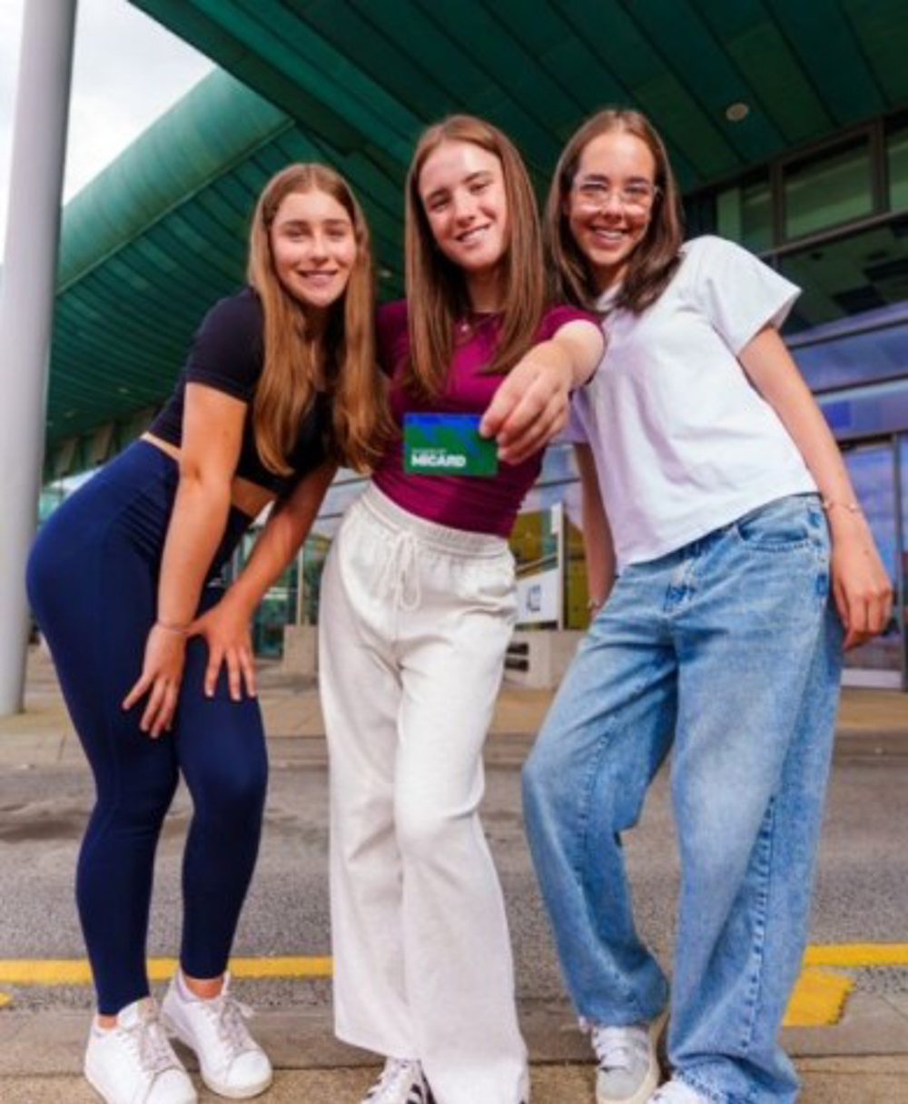 Teenagers At Bus Station