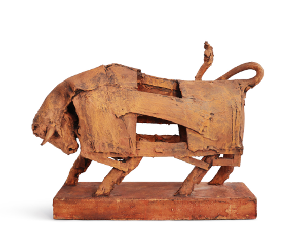 Image Of Bull Sculpture Created By Artist Christy Keeney. Photo Taken By Gavin Joynt.