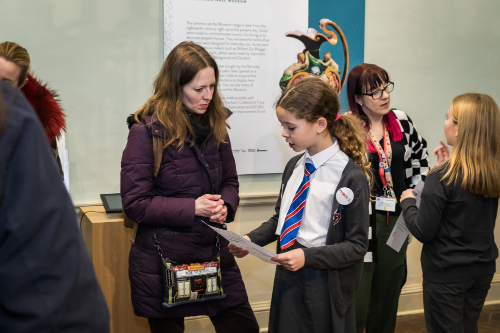 A Child Greeting Visitors At Cannon Hall At The Takeover Day Last Year A Child Greeting Visitors At Cannon Hall At The Takeover Day Last Year