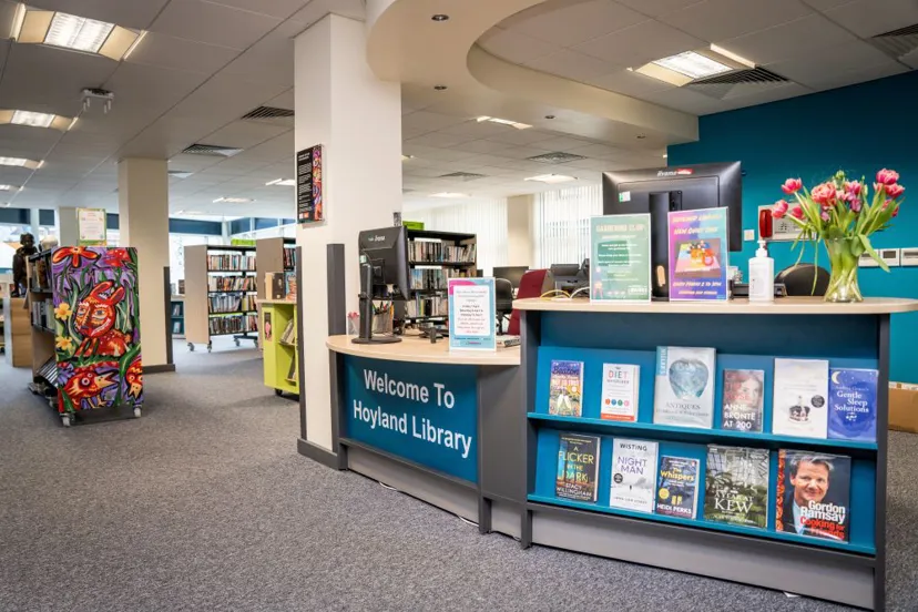 Inside Hoyland Library