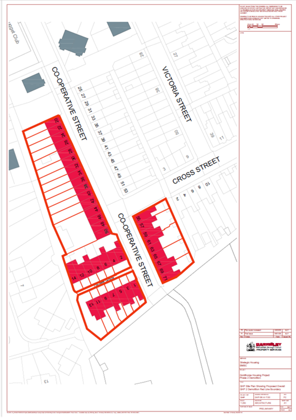 Goldthorpe Housing Project Phase 2 final acquisition and demolition plan