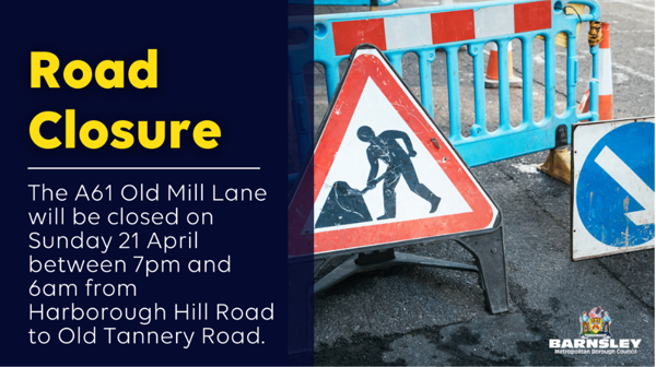 Old Mill Lane Will Be Closed Overnight On 21 April (1)
