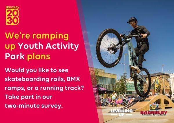 We're ramping up our Youth Activity Park plans. Take part in our short survey.