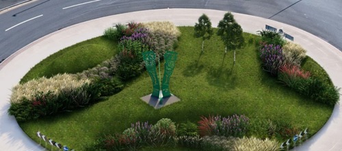 Goldthorpe gateway roundabout artwork