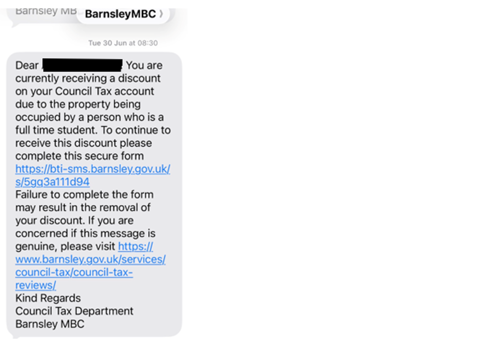 Student discount review text