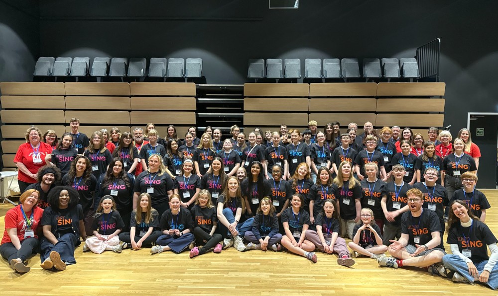 Secondary Singing Day group