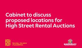 Cabinet to discuss proposed locations for High Street Rental Auctions