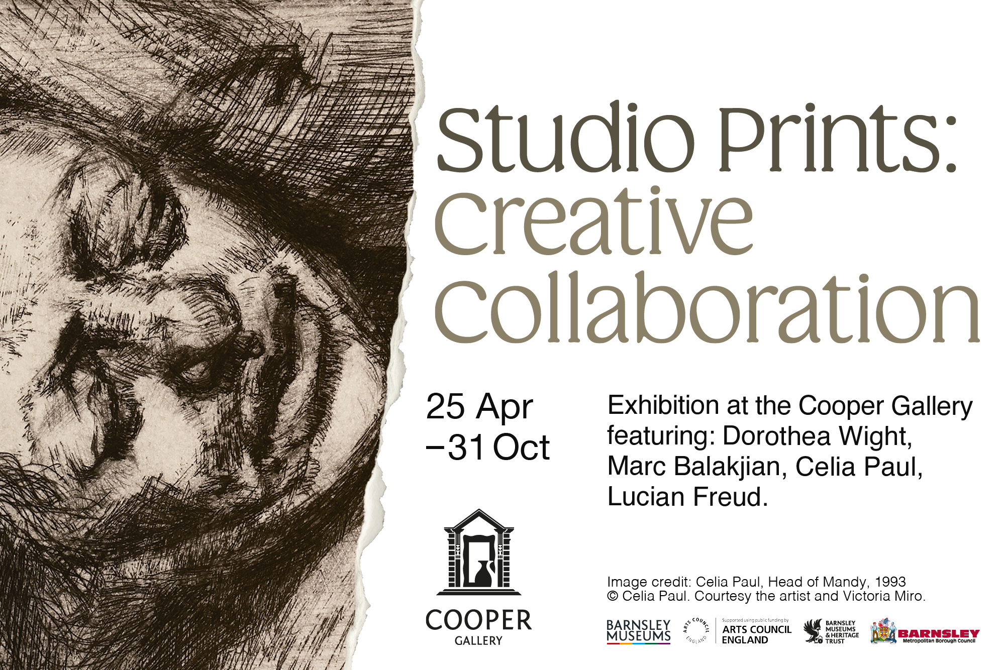 An Advertisement For Studio Prints Creative Collaboration, An Exhibition At The Cooper Gallery From 25 April To 31 October An Advertisement For Studio Prints Creative Collaboration, An Exhibition At The Cooper Gallery From 25 April To 31 October