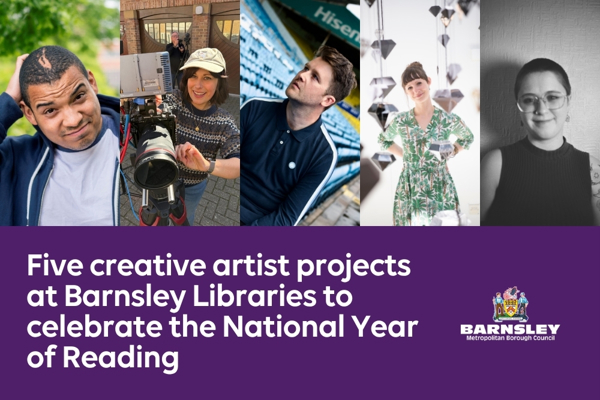 Five creative artist projects at Barnsley Libraries to celebrate the National Year of Reading.jpg