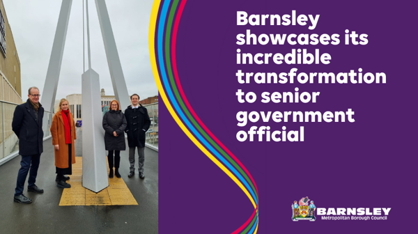 Sarah Healey CB CVO, Permanent Secretary Of The Department For Levelling Up, Housing And Communities (DLUHC), On A Visit To Barnsley Town Centre.