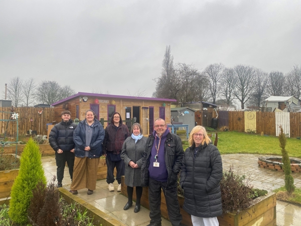 A Group Of Women And A Man At The Forged In Nature Allotment