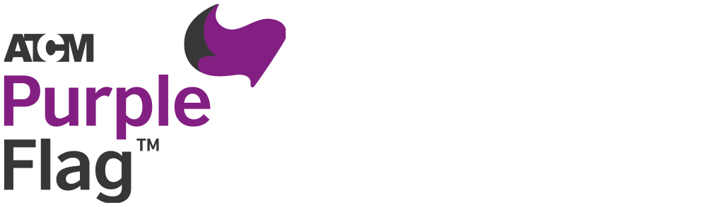 Purple flag logo
