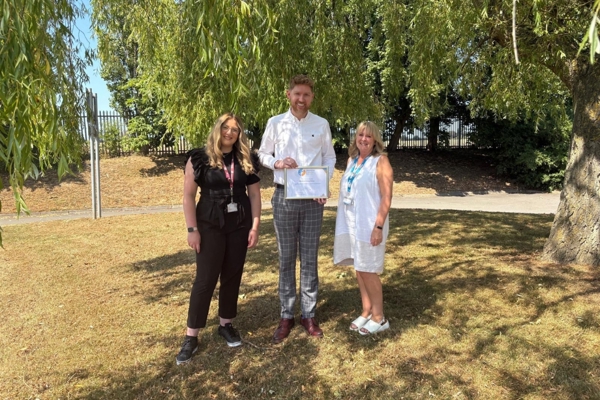 Public Health Team With James Mcclure, Headteacher Of Milefield Primary School