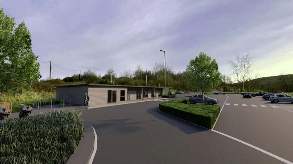 CGI image of new proposed community facility for Rabbit Ings