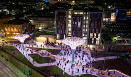 Seam Opening Drone Shot For Web